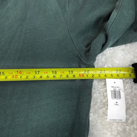 Old Navy Crop French-Terry Utility Jumpsuit Green Comfy Casual Utility M Tall - Picture 8 of 11